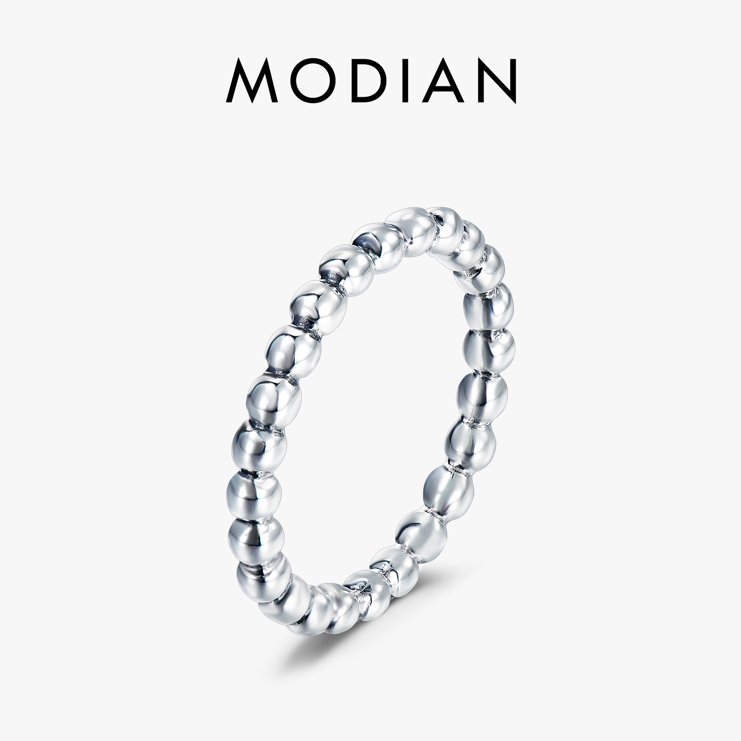 Minimalist Ring Stackable - Modian-Anillo de Plata de Ley 925