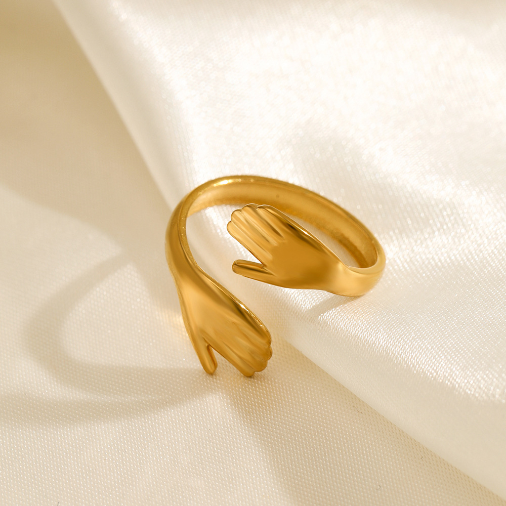 Anillo de abrazo entrelazado p - Minimalist Ring Stackable reseña y precio