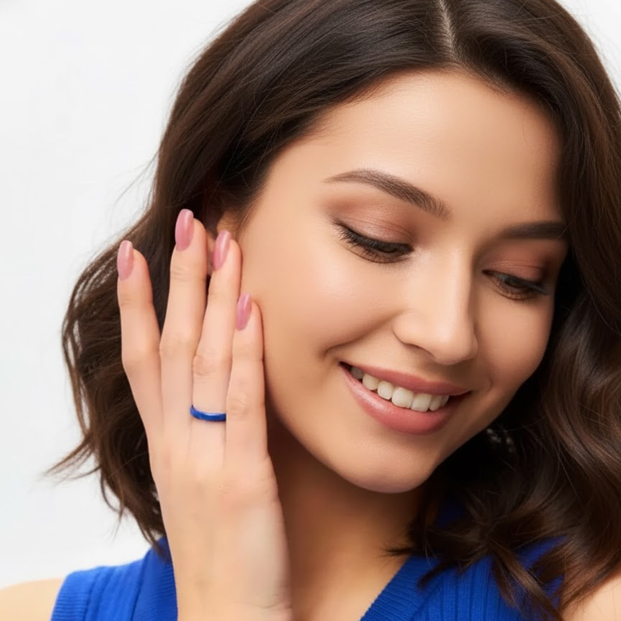 Anillo de Boda de Cerámica de  - Minimalist Ring Stackable reseña y precio