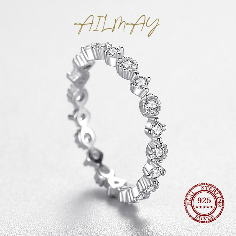 Ailmay-Anillo de circonia cúbi - Minimalist Ring Stackable reseña y precio
