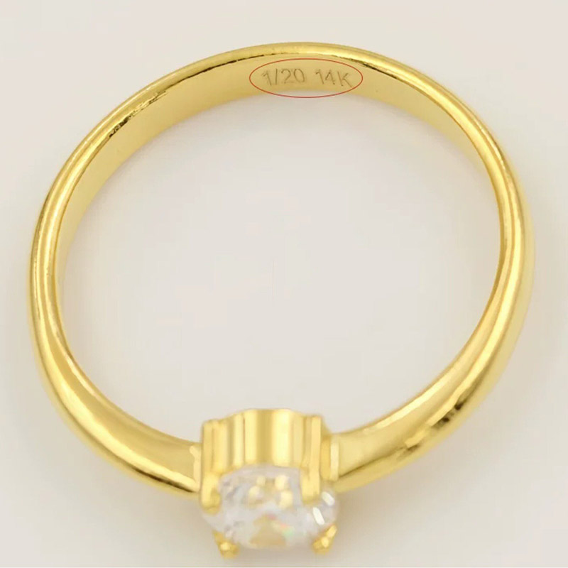 Anillo de Oro de 14K con Circo - Minimalist Ring Stackable reseña y precio
