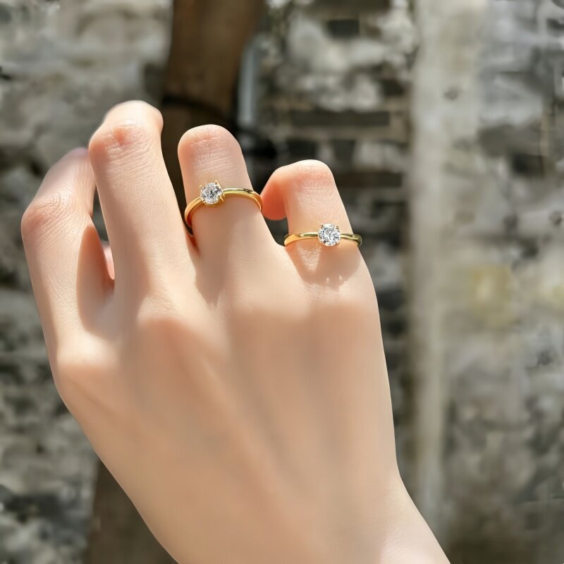 Anillo de Oro de 14K con Circo - Minimalist Ring Stackable reseña y precio