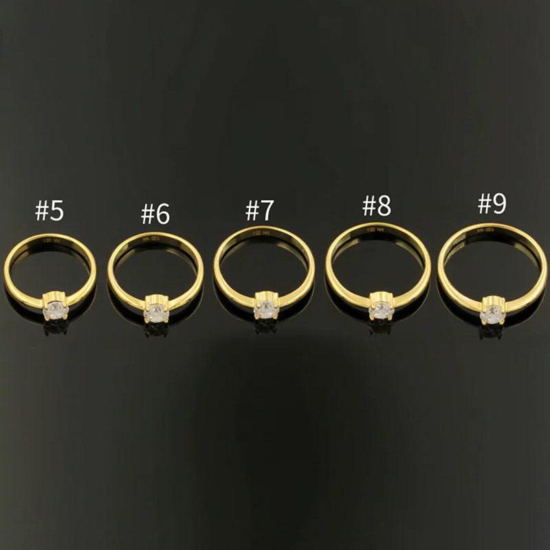 Anillo de Oro de 14K con Circo - Minimalist Ring Stackable reseña y precio