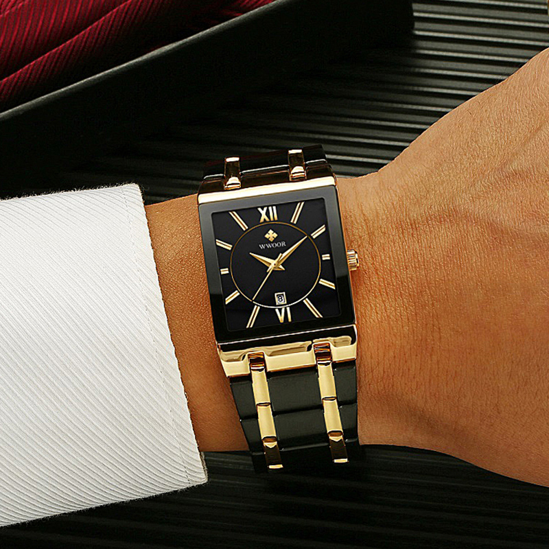 Marca WWOOR, pulsera de oro de - Jewelry Inspired Watches reseña y precio